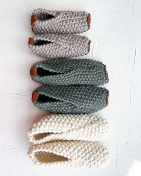 2 Hour Knit Slippers Knitting Pattern