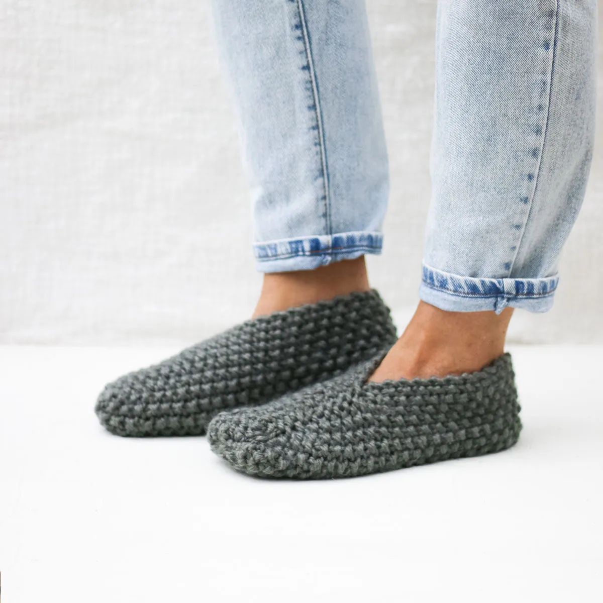 2 Hour Knit Slippers Knitting Pattern