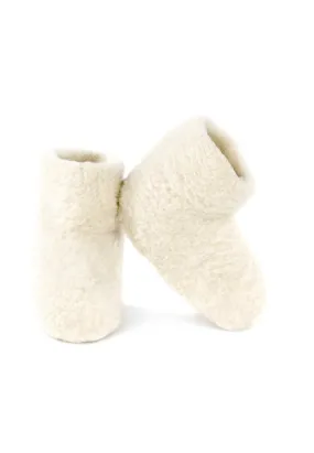 Boot Slipper Soft White