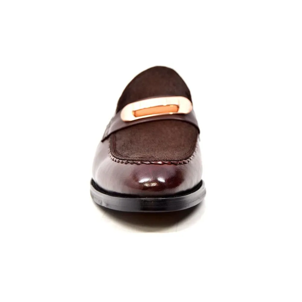 British Walkers Boss Men's Sleek Pony Skin Slip On Dress Shoes