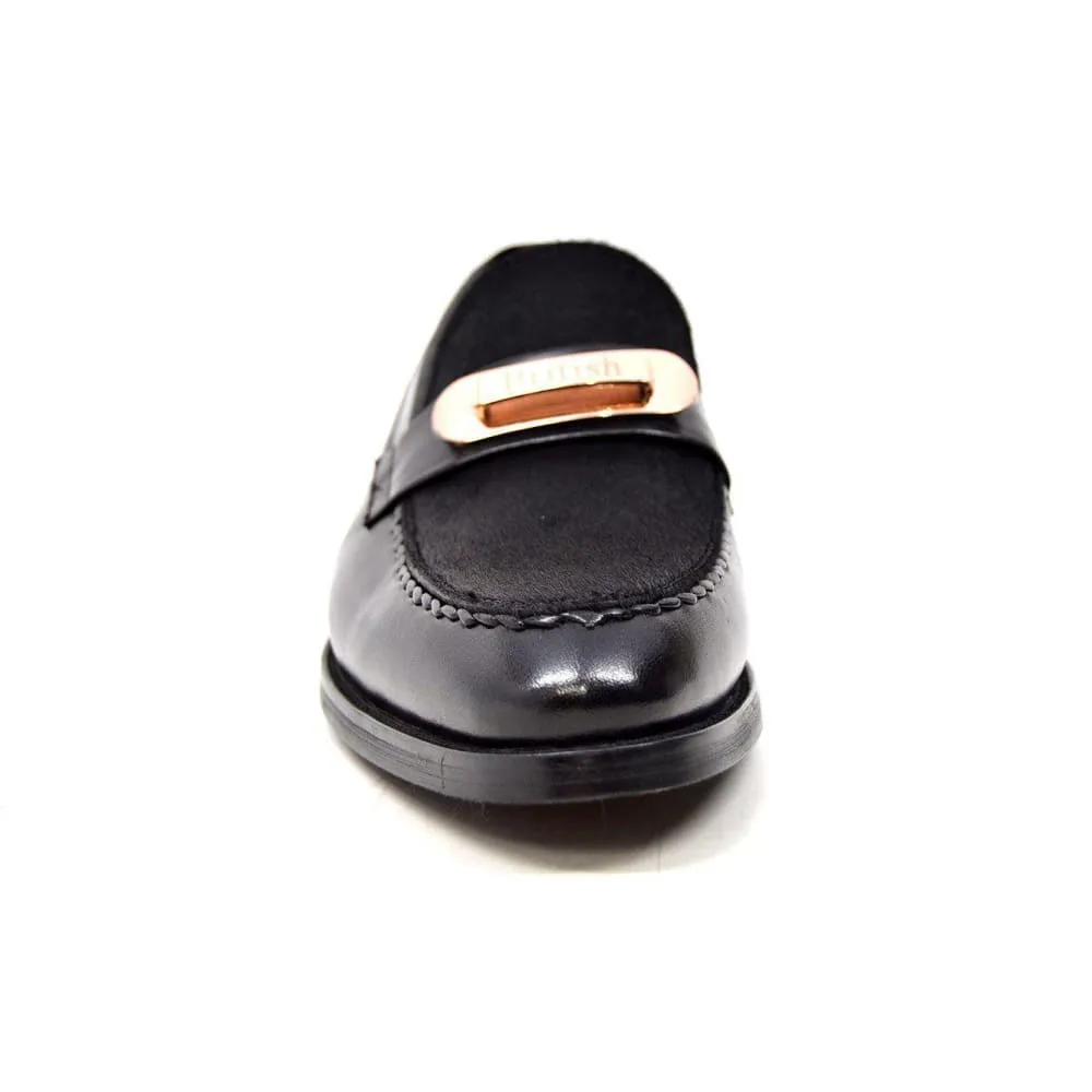 British Walkers Boss Men's Sleek Pony Skin Slip On Dress Shoes