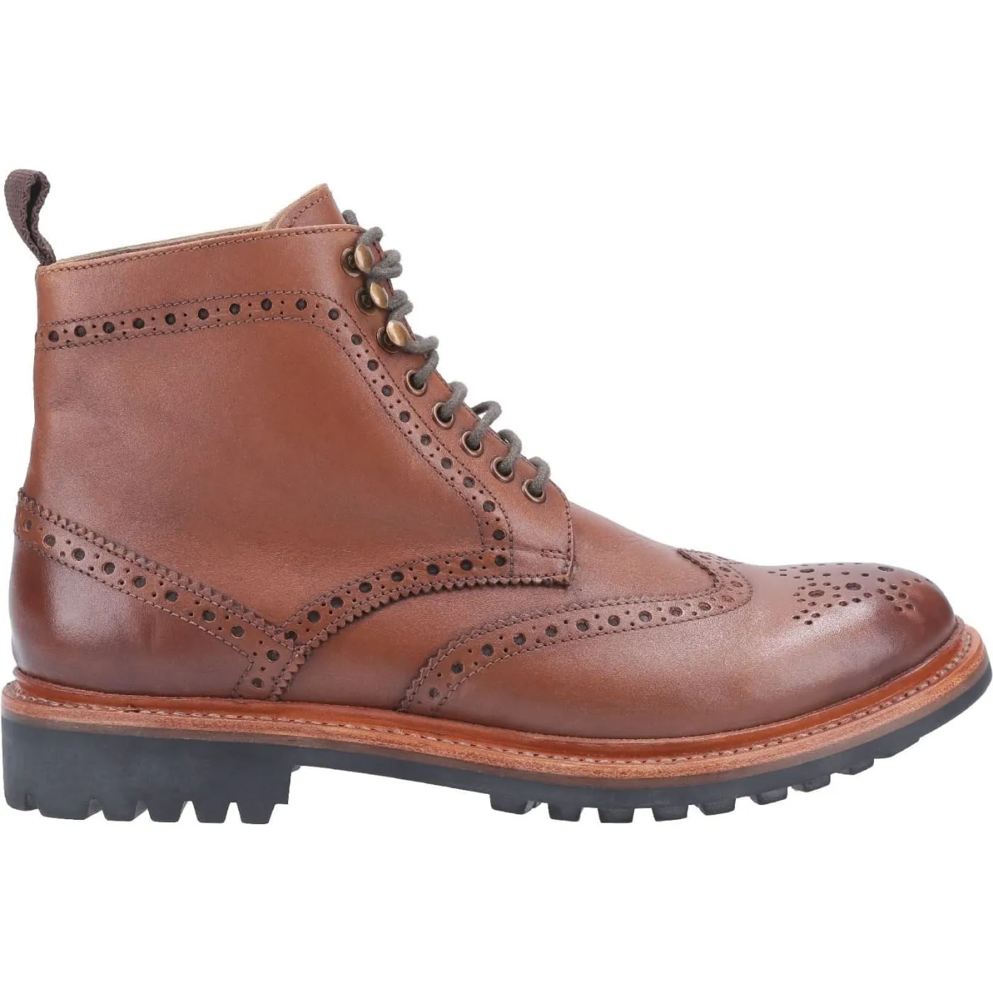 Cotswold Rissington Commando Brown Mens Leather Boots