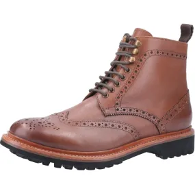 Cotswold Rissington Commando Brown Mens Leather Boots