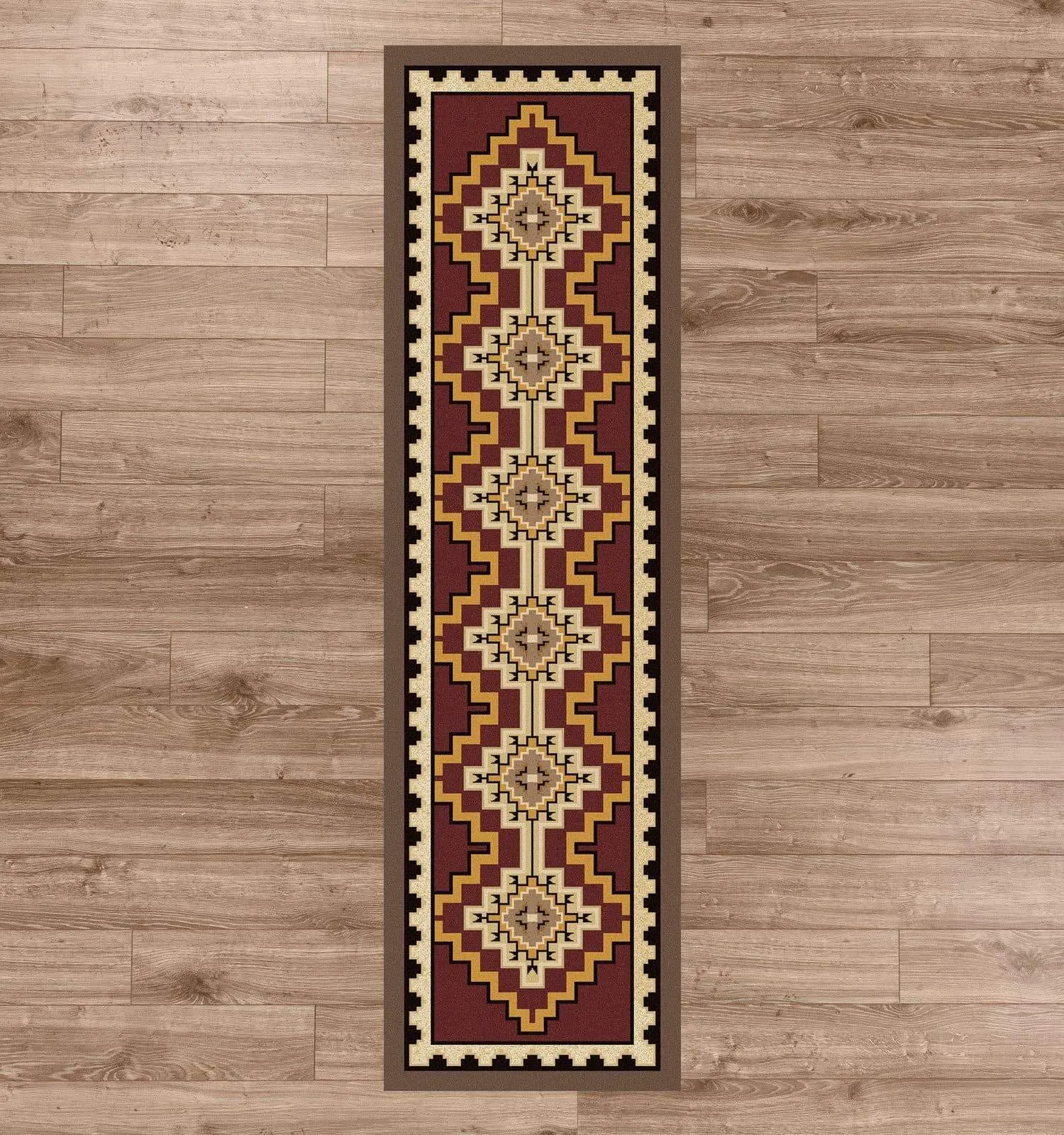 Council Fire in Red Area Rugs