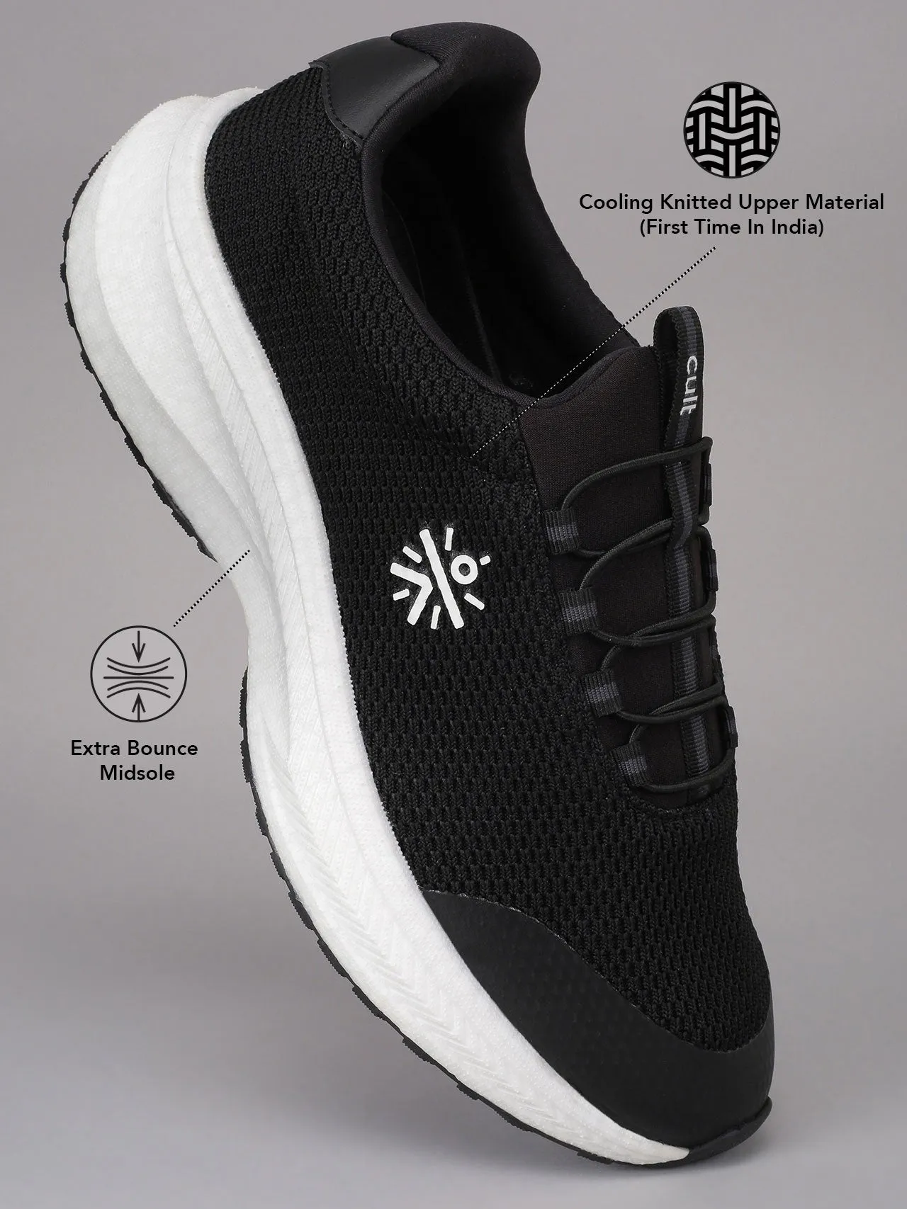 Cult Men's GlideWalk Slip-On Walking Shoes - Black