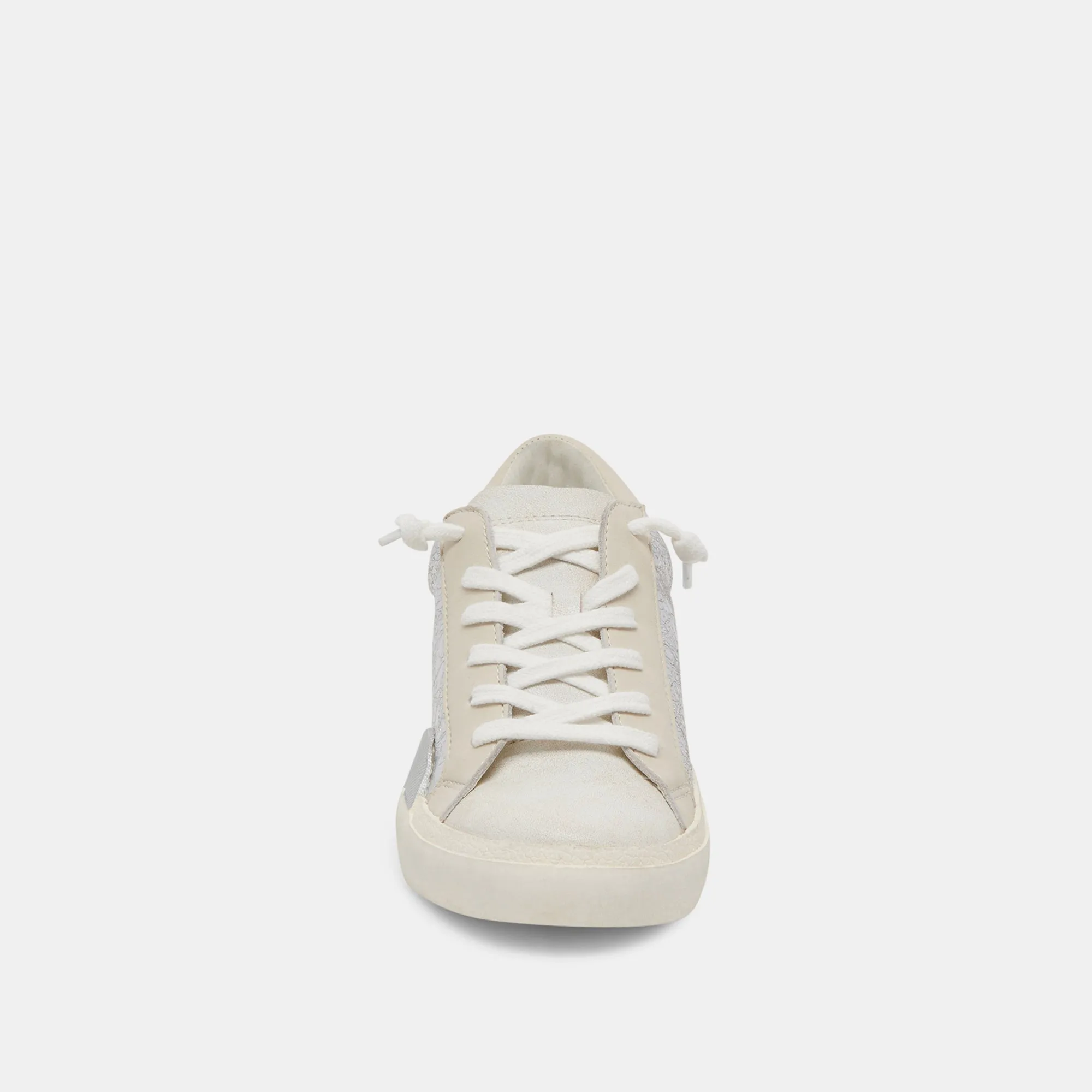 Dolce Vita Zina Sneakers in Chrome Distressed Leather