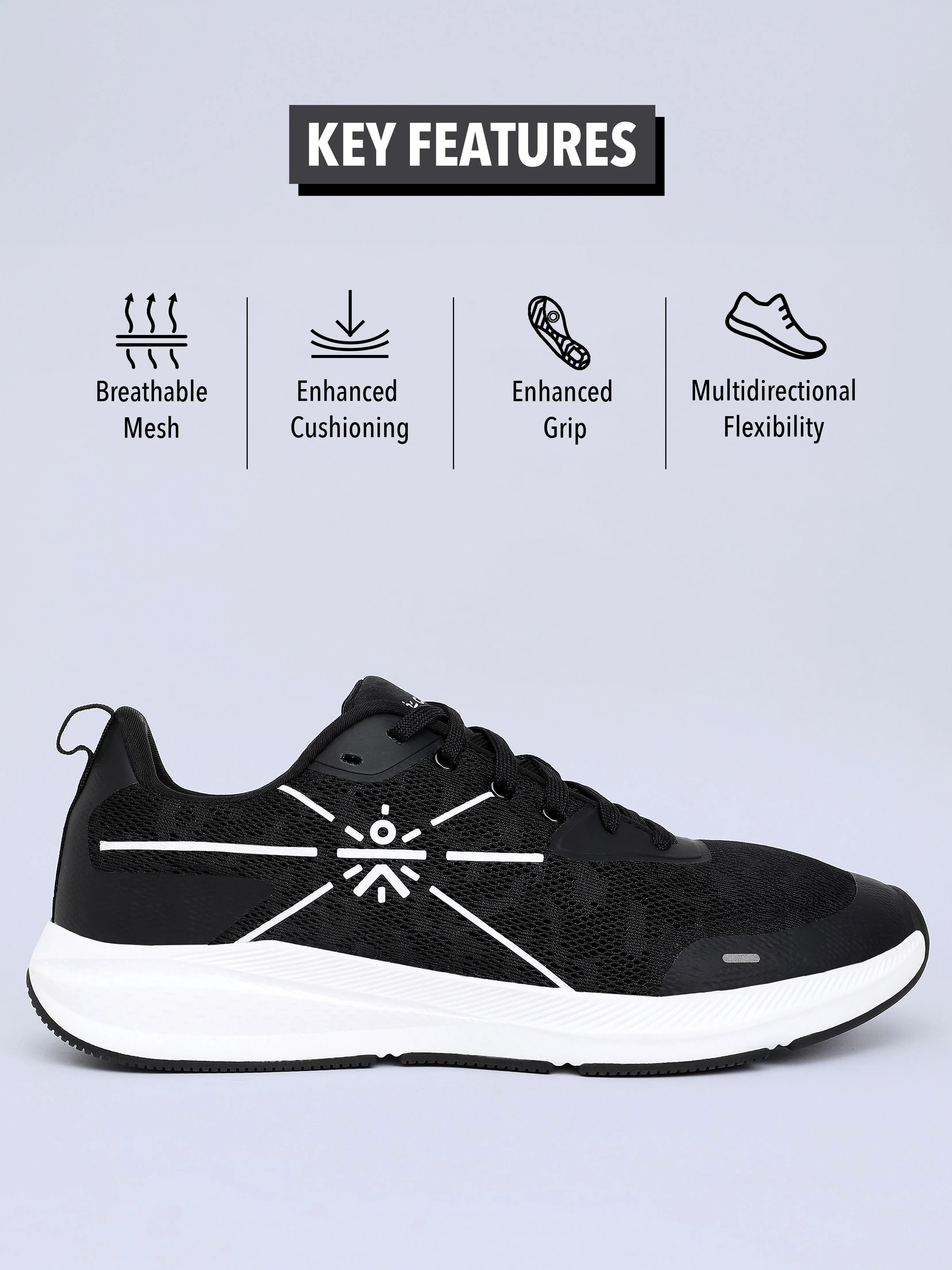 Flomo Men Running Shoes - Black
