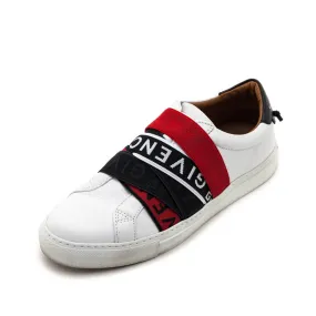 Givenchy White, Black & Red Urban Street Low Webbing Sneakers Size US 9 | EU 39