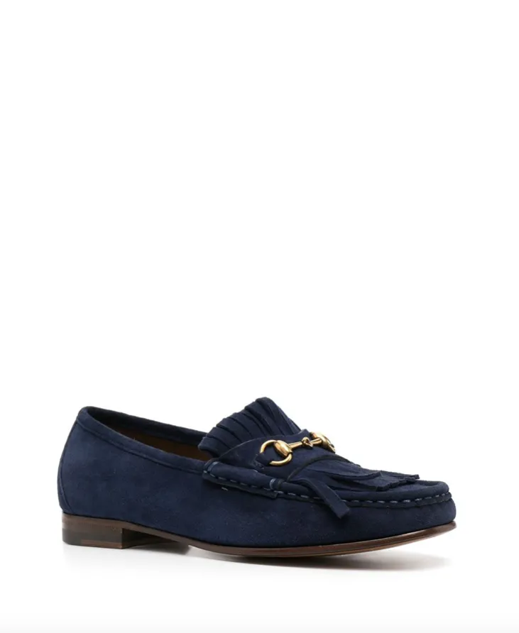 Gucci Horsebit fringe-detail loafers