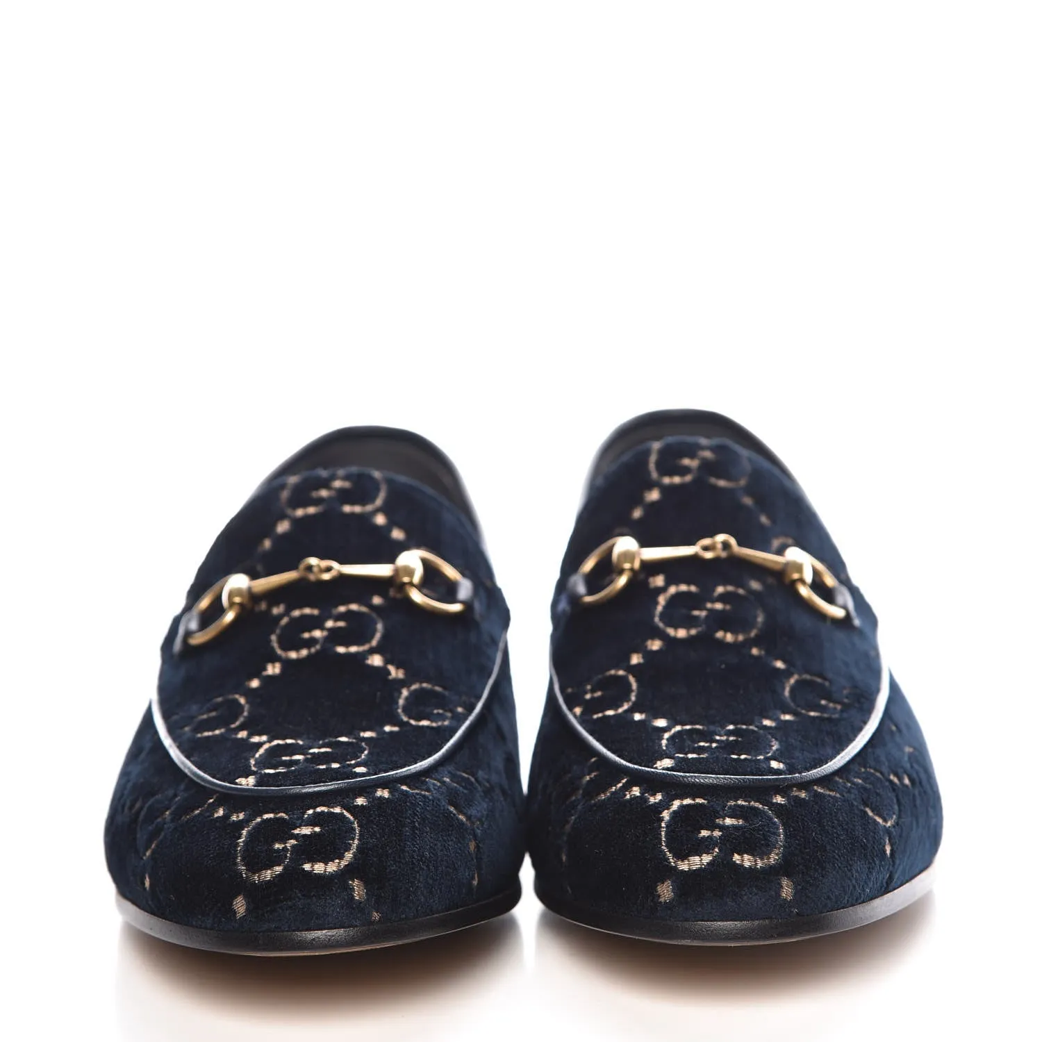 Gucci Velvet GG Jordaan Loafers