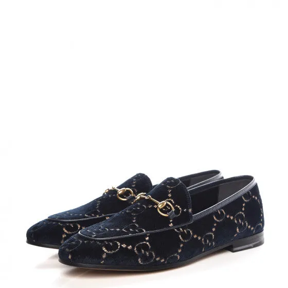 Gucci Velvet GG Jordaan Loafers