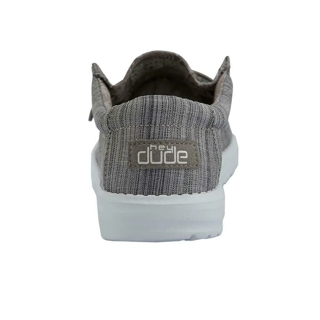 Hey Dude Children's Wally Linen Stone Shoes 130130704