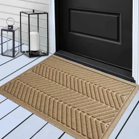 HIYARD Non-Slip Absorbent Door Mat 29x17 Beige