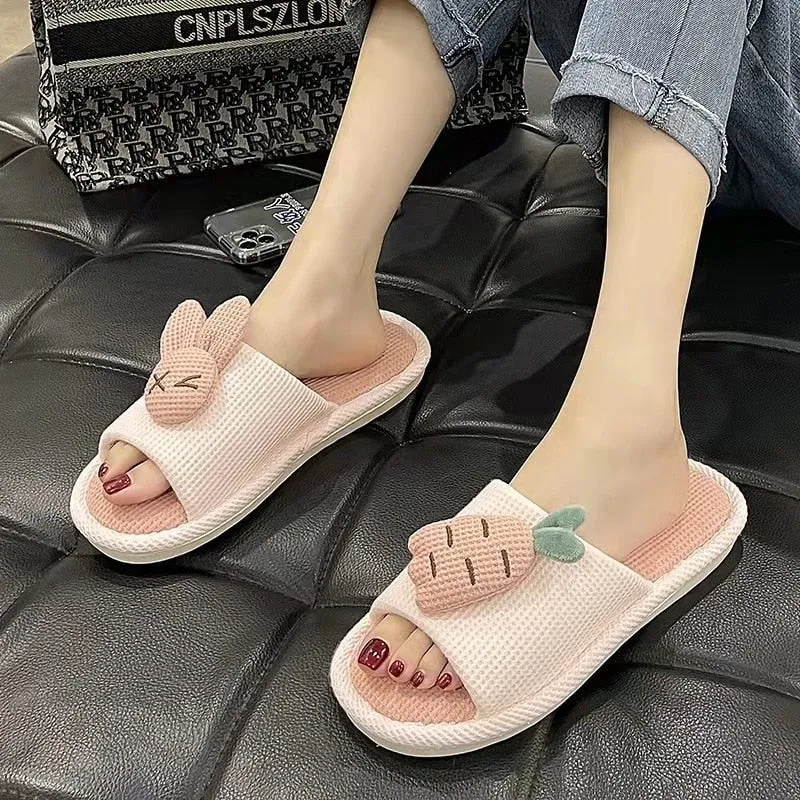 Knit Strawberry Slides
