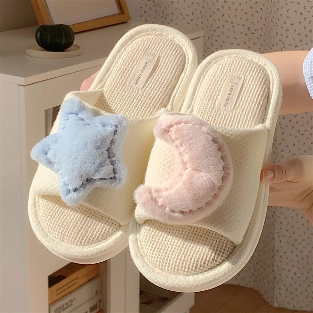 Knit Strawberry Slides