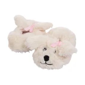 Laura Ashley Girls 5-10 Shaggy Dog Slippers