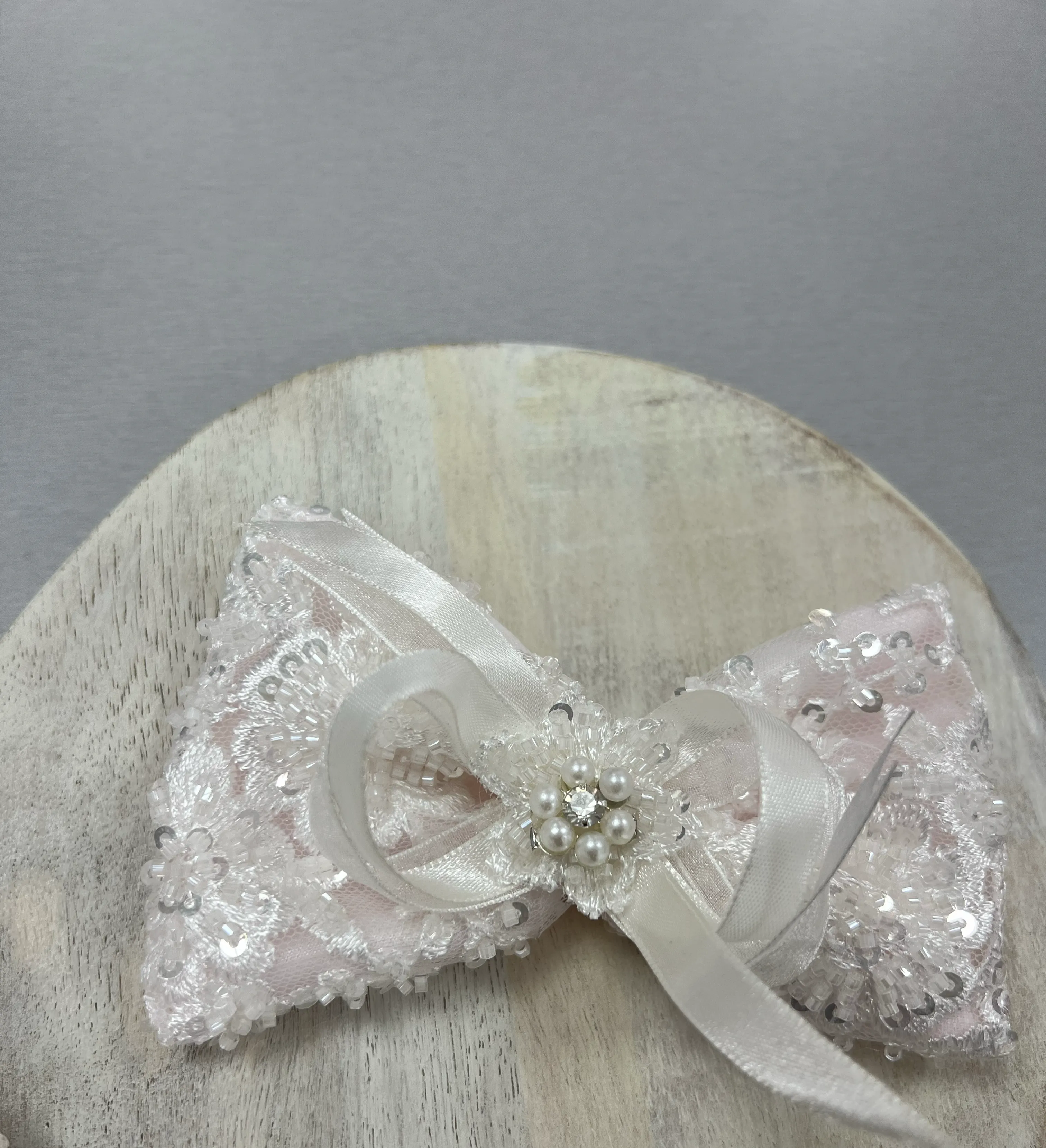 Light pink Christening Dress Alexandra