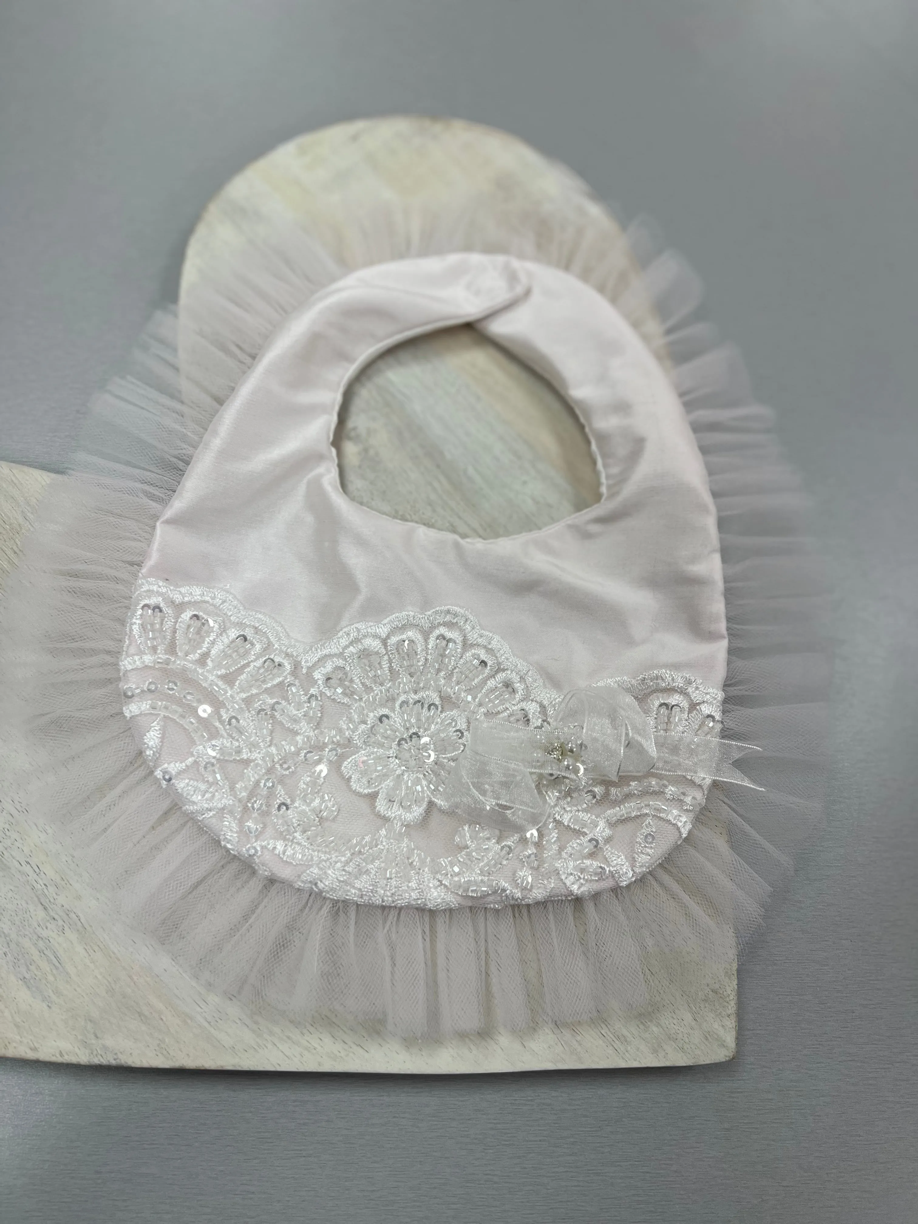 Light pink Christening Dress Alexandra