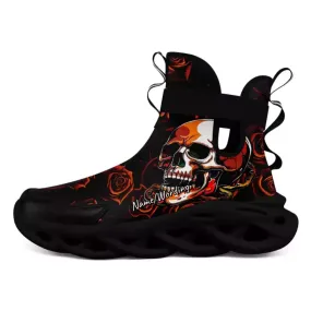 Luxury Gifts,Personalized Skull Sneakers, Custom Rose with Ghost ,Camo and Floral Shoes, Stylish Unisex Shoes