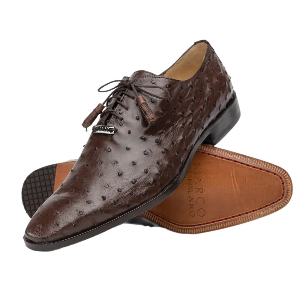 Marco Di Milano Criss Ostrich and Leather Brown