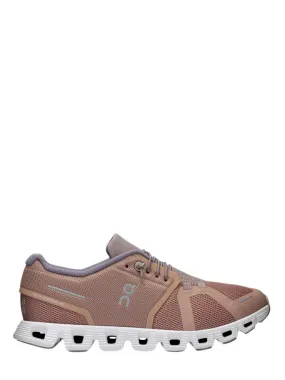 On Running Women's Cloud 5 Sneaker in Rosebrown/Fog
