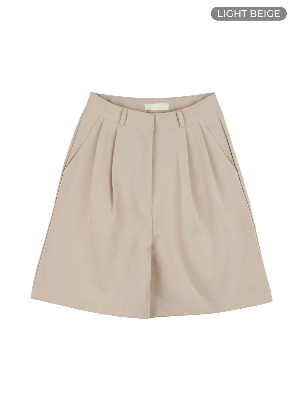 Pintuck Wide Tailored Shorts OG416