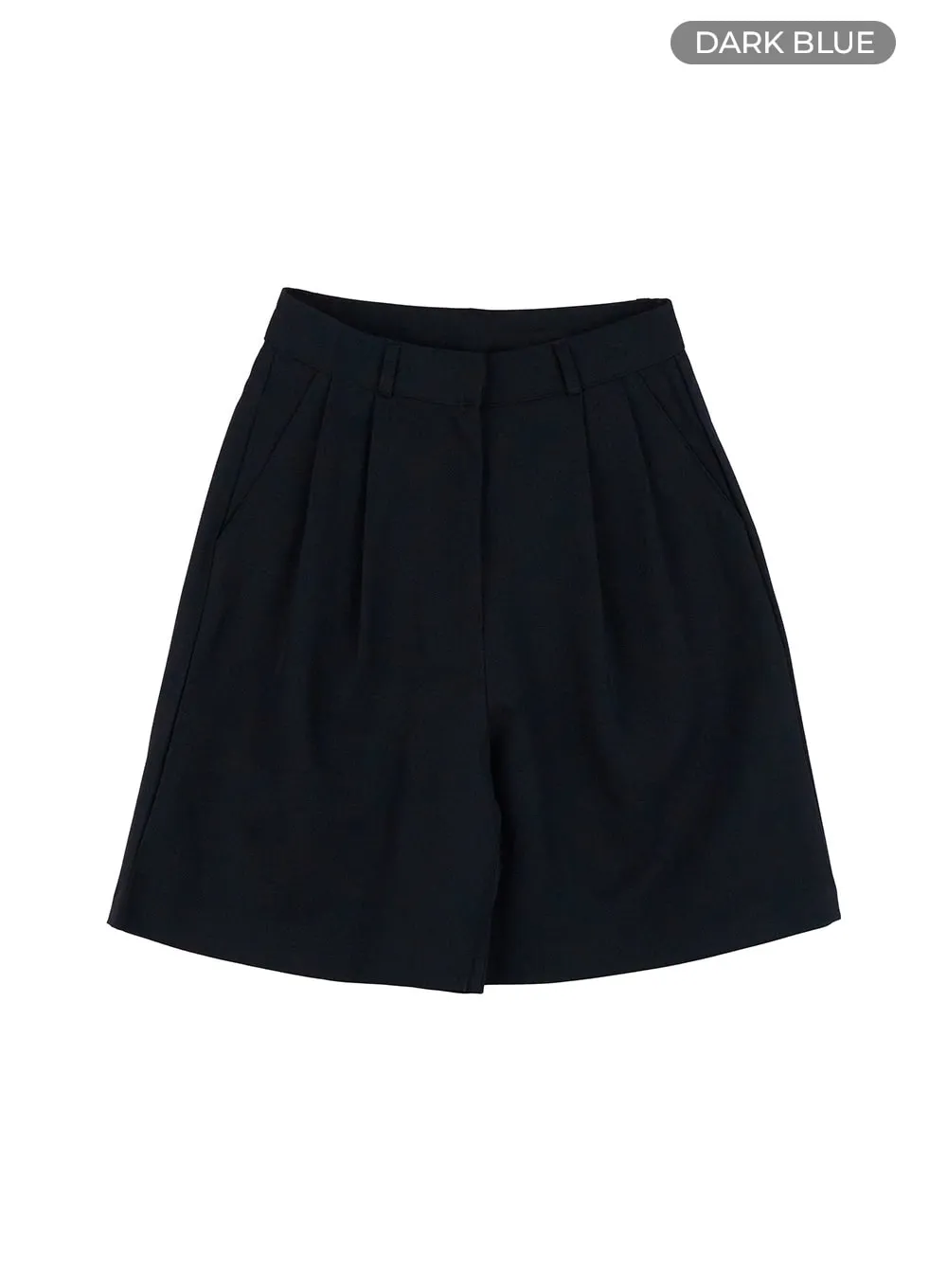 Pintuck Wide Tailored Shorts OG416