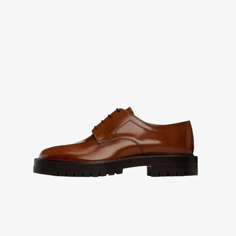 Rugged Leather Derby Shoes