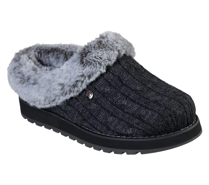 Skechers BOBS Keepsakes Ice Angel Slippers 31204 Charcoal