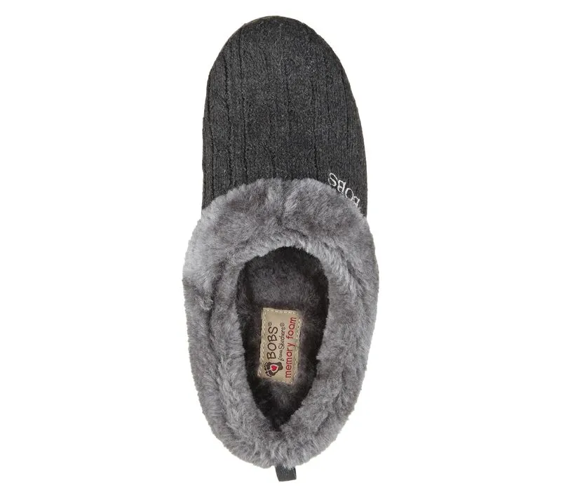 Skechers BOBS Keepsakes Ice Angel Slippers 31204 Charcoal