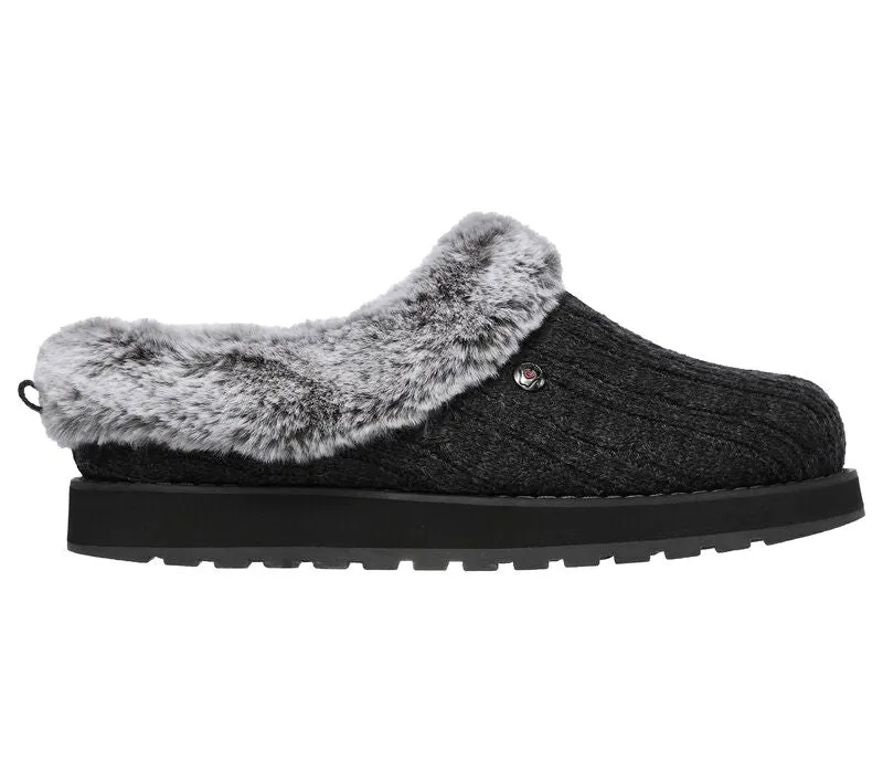 Skechers BOBS Keepsakes Ice Angel Slippers 31204 Charcoal