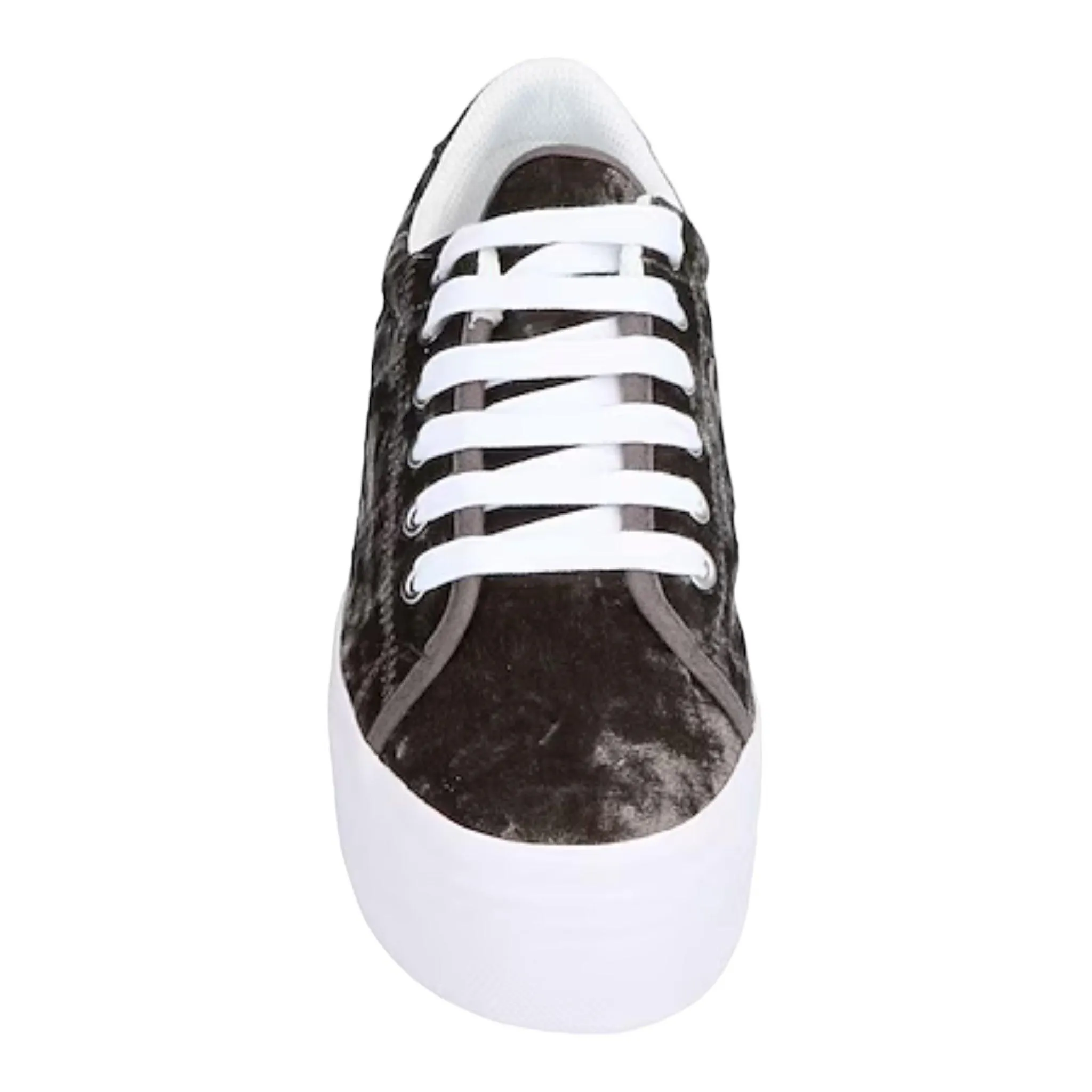 Smoked Lace Up Platform Sneakers