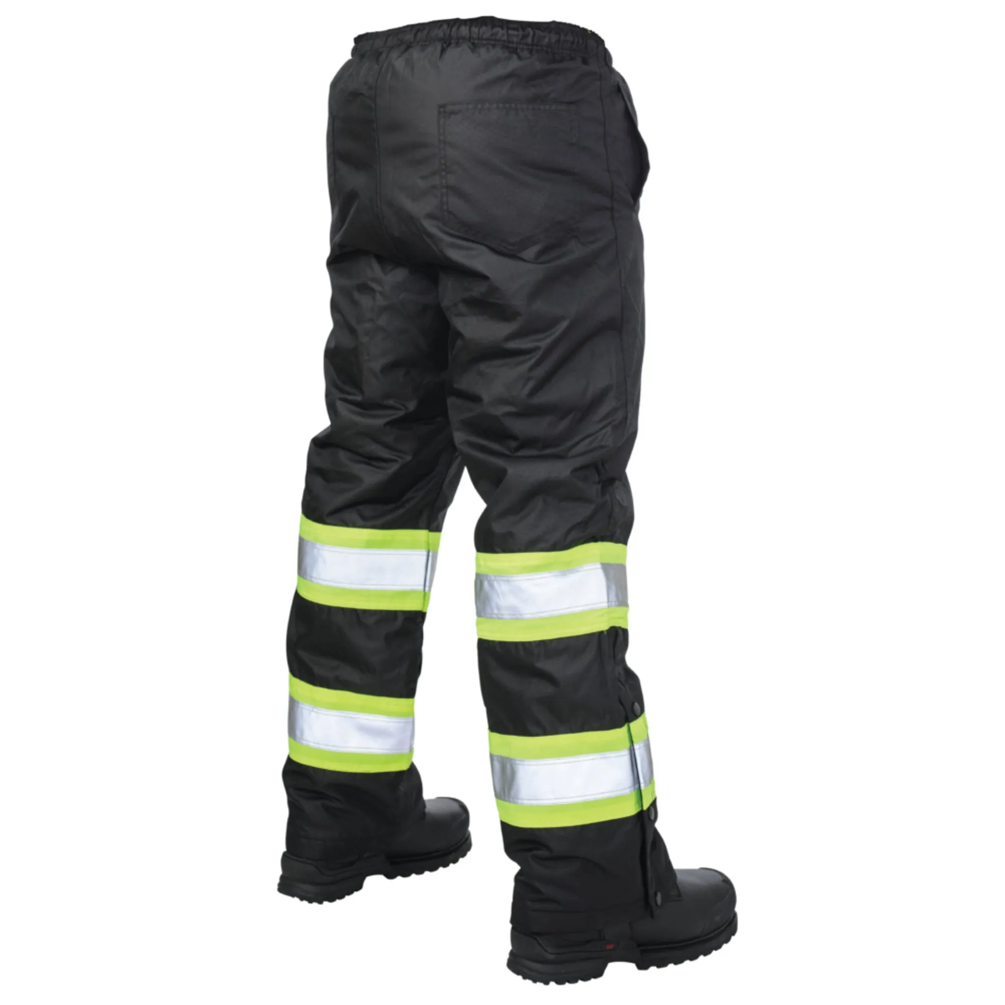 Tough Duck Men's s614 Hi Vis Safety Snow Pants 300D Poly Oxford Insulated Reflective | Sizes XS-5XL