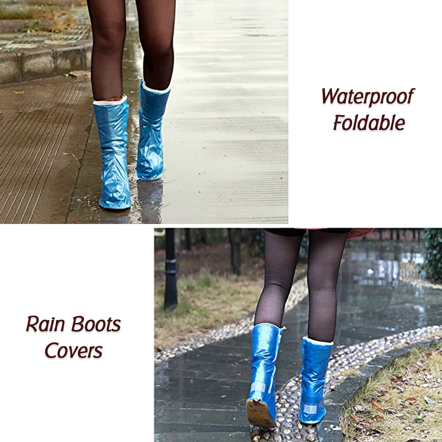 Waterproof Shoe Covers, Plastic, Pink XL