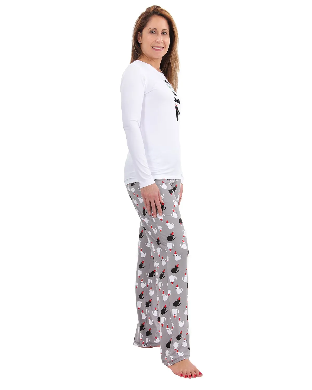 Women's Christmas Dear Santa I Can Explain Two-Piece PJ Set